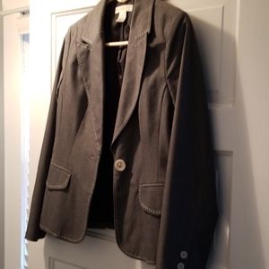 Super cute lined grey blazer